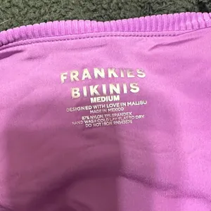 Frankie's Bikinis‎ Vibrant Purple Ribbed Cheeky High Waist Bottom thumbnail 3