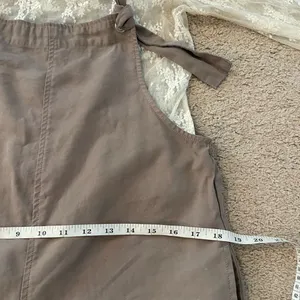 Forever 21 🌿EUC Women’s Adjustable Tie Overalls Beige Size Small Boho Style🌿 thumbnail 10
