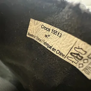 Crocs‎ Size 7 Slip On Clogs Black Style 15513 2.5 in Heel Silver Buckle Comfort thumbnail 7