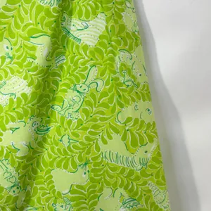 Lilly Pulitzer Size 4 Skirt VTG‎ White Label Green Animal Print Retro Cotton 464 thumbnail 9