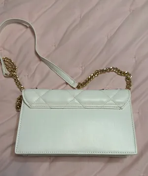 ALDO White Purse with Gold Butterflies 🦋 and Gold Trim thumbnail 1