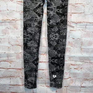 Womens best black camo leggings jacquard tights full length elastic waist thumbnail 8