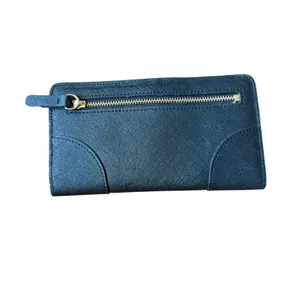 Juicy Couture Women's Black Continental Envelope Wallet Saffiano Leather 8.5x4 thumbnail 2