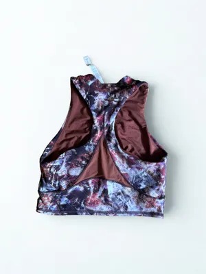 Lululemon Everlux and Mesh Cropped Tank Urbantricity Multi Women's Size 8 thumbnail 3