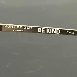 Kurt Geiger Black 'Be Kind' Sunglasses thumbnail 5