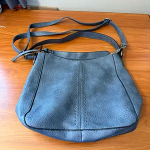 Montana West‎ Shoulder Purse Bag Blue Stud Detail Western Neutral Basic thumbnail 1