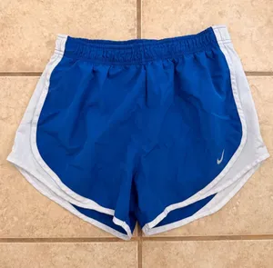 Nike Dri-FIT Blue & White Running Shorts thumbnail 1