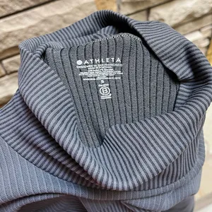 Athleta FLURRY BASE LAYER TURTLENECK Charcoal Grey Small thumbnail 5