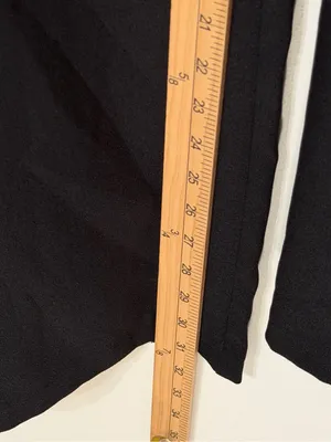 Abercrombie & Fitch Sloane Tailored Wide Leg Pants Size Large black thumbnail 7