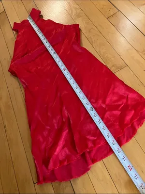 Meshki Claire Red Sleeveless Satin Dress Altered Mini Size XS thumbnail 13