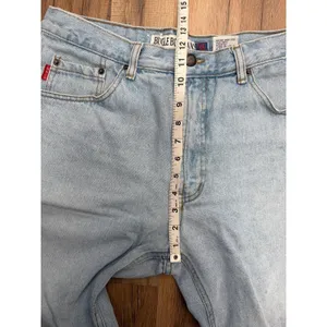 Vintage Bugle Boy Jeans 705 34x30 Light Wash‎ 90s Straight Leg Denim thumbnail 11