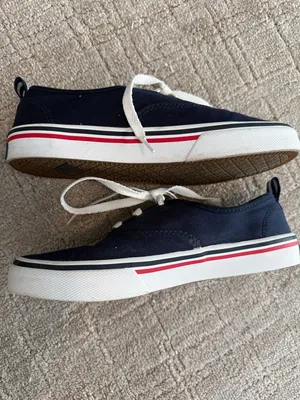 Sperry Topsider navy canvas tennis shoes sz 6.5 thumbnail 5
