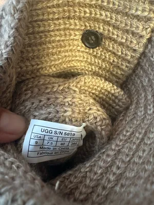UGG Tall Knit Button Boot in Chestnut/Tan thumbnail 7