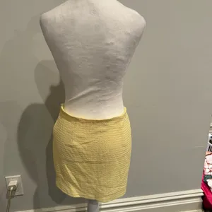 White Fox Yellow & White Ring Mini Skirt thumbnail 4