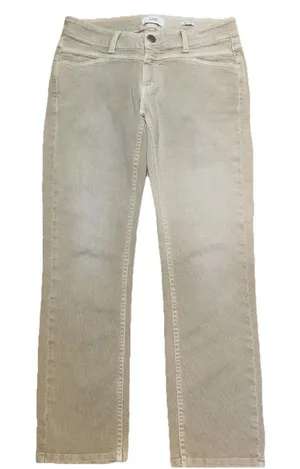 Closed x Candiani Starlet Jeans Sz 27 Tan Italian Denim Designer Classic Preppy thumbnail 1