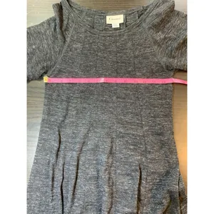 Ganni Anthropologie Winter Jersey Knit Dress Womens Small‎ Gray Dark Academia thumbnail 8