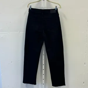 Everlane Women's TALL The Way High Jean Organic Cotton W27 Black Denim High Rise thumbnail 4