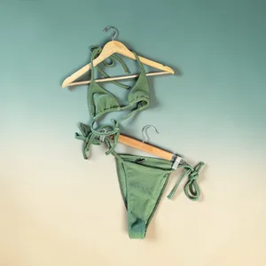 PrettyLittleThing Green Swimsuit Crin thumbnail 2