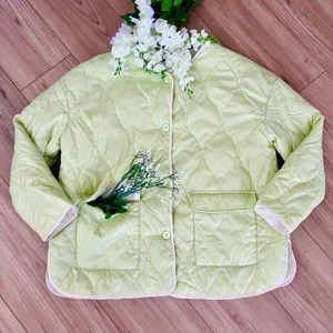 Lime Green Quilted Jacket Size L thumbnail 2