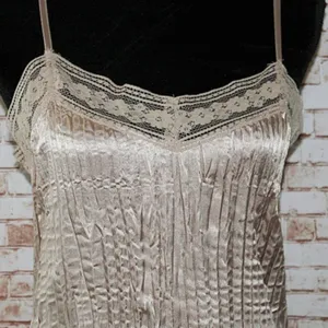 Apt9 Gold Spaghetti Strap Stretch Tank Top Size S thumbnail 2