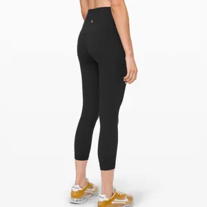 Lululemon Align Leggings Cropped Crop Black 8 Medium thumbnail 3