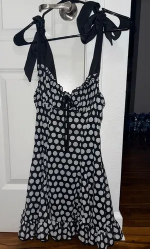 Dolls Kill Wildflower Fables Mini Dress - Polka Dot thumbnail 1