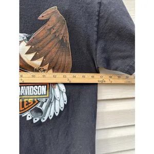HARLEY DAVIDSON Women's Large Black Tshirt St.‎ Augustine, Florida Adamec thumbnail 6