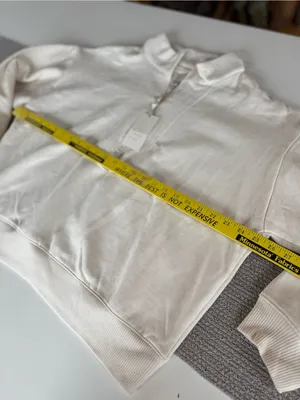 A New Day Ivory Cream Quarter-Zip Cowl Sweatshirt Sz XXL NEW thumbnail 6