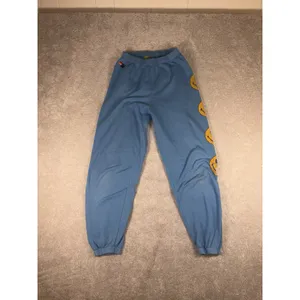 Aviator Nation Jogger Sweatpants Blue Smiley Face Women's Medium Happy ** thumbnail 9