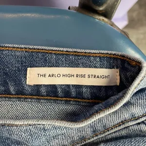 Denim Forum The Arlo High Rise Straight Jeans in Blue‎ Size 26 thumbnail 10