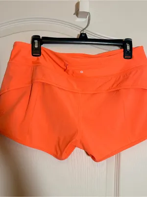 Lululemon Speed Short (H2O). RARE SZ 8 Grapefruit. thumbnail 2