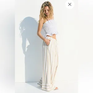 H&M Linen Blend Drawstring Pants thumbnail 2