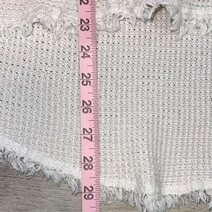 Free People Womens Sunrise Cold Shoulder Waffle Knit Sweater Cream Size‎ XS thumbnail 10