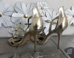 Topshop Gold Heels thumbnail 3