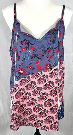 Olivia Mark oversized boho tassle tank top size medium Multiple thumbnail 1