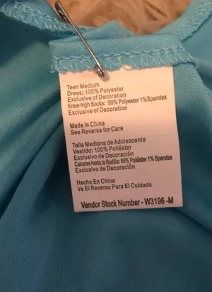 Costume Blue Size XS thumbnail 5