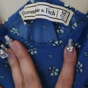 Abercrombie and Fitch Blue Floral Spaghetti Strap Top thumbnail 3