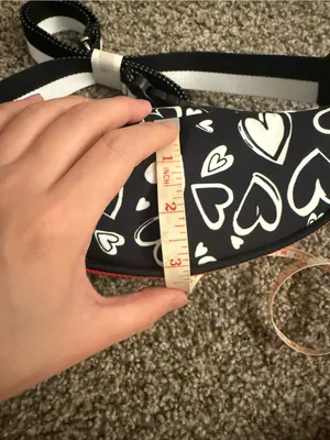 Brighton LOVE Black and White Heart Print Crossbody Belt Bag thumbnail 6