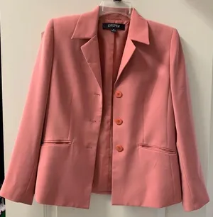Vintage Pink Blazer Size 4 thumbnail 3