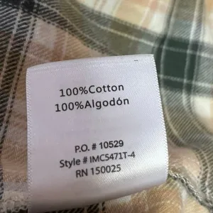 12th Tribe Green Beige Plaid Checkered Flannel Button Down Shirt Blouse Top Sz S thumbnail 4