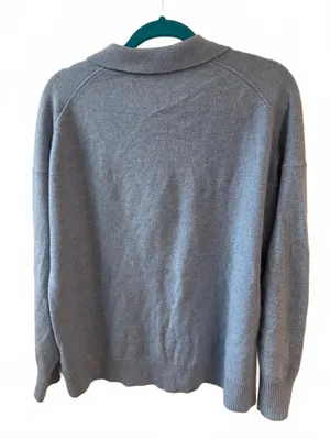 Quince 100% Mongolian Cashmere Gray Sweater XL thumbnail 3