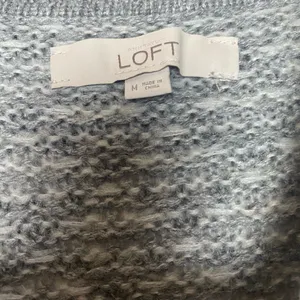 LOFT Women’s Gray Textured Knit Cardigan Sweater Shawl Collar Fall Chic M thumbnail 4