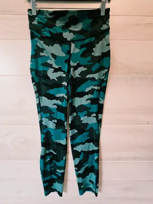 {8} Lululemon Base Pace Heritage 365 Tidewater Teal Camo High Rise Legging thumbnail 4