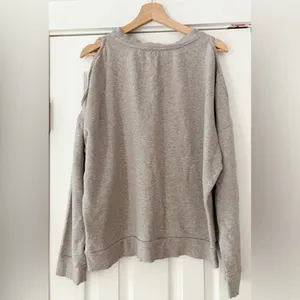 All Saints Rosen Unai Sweatshirt, light grey with‎ dark rose print, size S EUC thumbnail 5