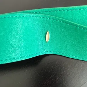 Pieces Verinda belt, multi color bejeweled buckle, green retro belt,43” length thumbnail 15