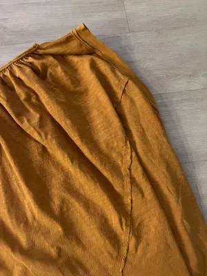 We The Free Free People Pleated Spring Break One Shoulder Top Rust Brown NWOT M thumbnail 5