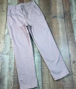 Old Navy Mauve Pink Sky-Hi Straight Extra High Rise Carpenter Pants Womens 6 thumbnail 1