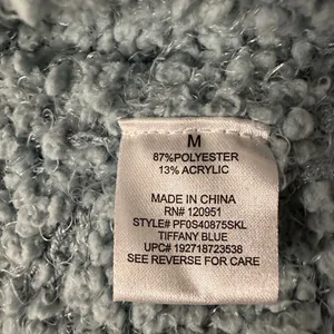 Pink Republic Textured Blue Open Front Cardigan - Size M thumbnail 7