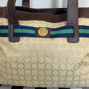 Tommy Hilfiger brown-tan tote bag thumbnail 2