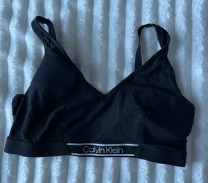 Calvin Klein Black V-Neck Bralette thumbnail 1